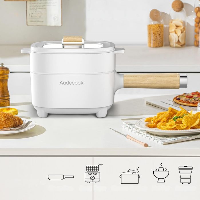 Eletryczny Garnek do gotowania na parze z parowarem Patelnia Hot Pot