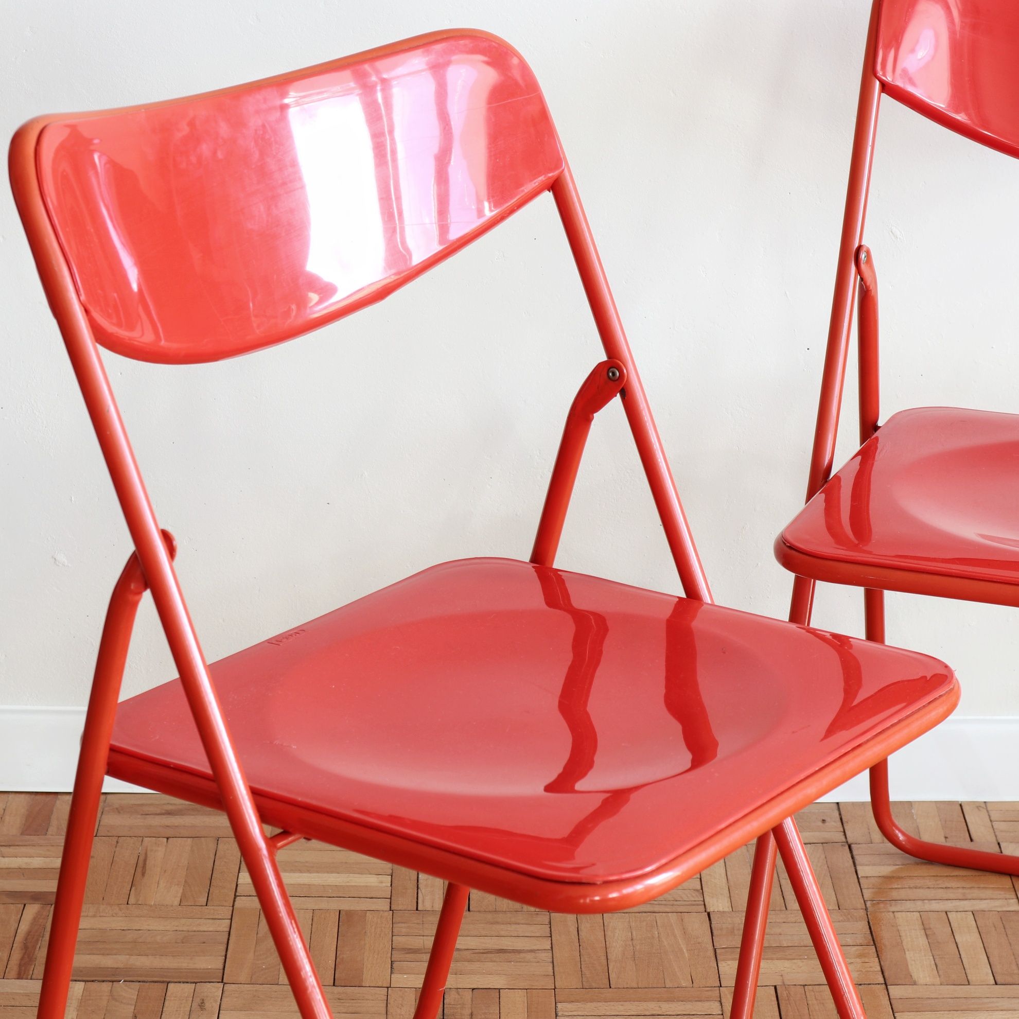 Składane krzesła Ikea Ted Niels Gammelgaard vintage retro lata 70 80
