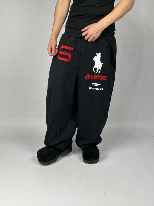 Штани Mowalola Atlanta black спортивки чорні sweatpants штаны черные