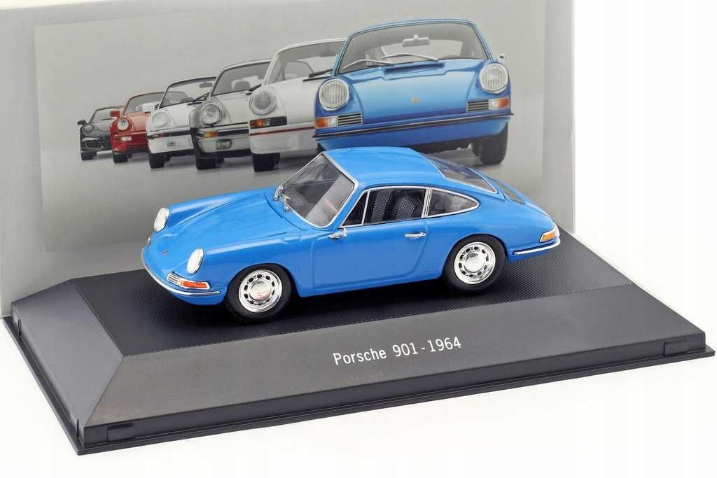 PORSCHE 901 (1965) Niebieski Blue ATLAS 1:43