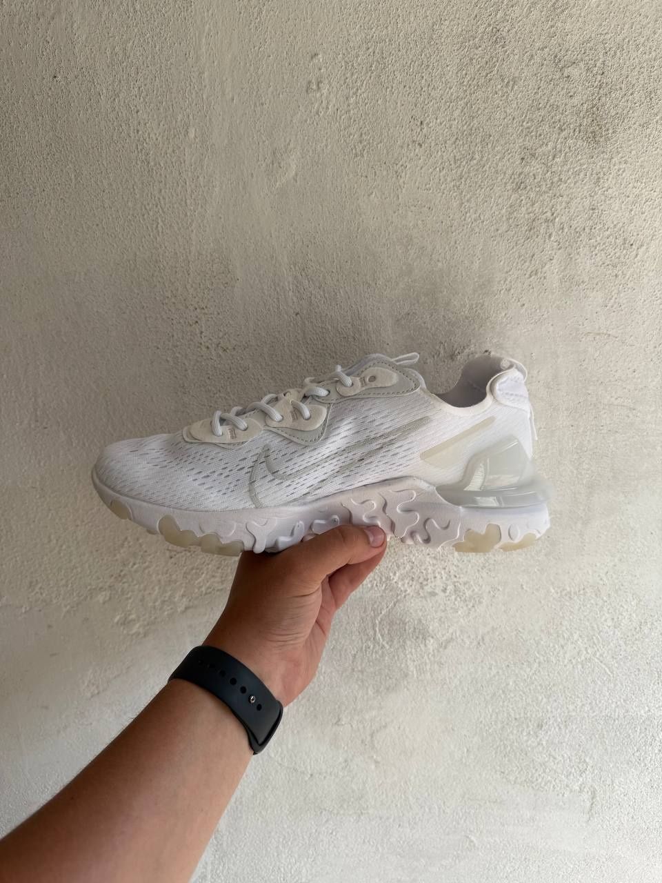 Кроссовки Nike React Vision White белые летние сетка 41,42,43,44,45