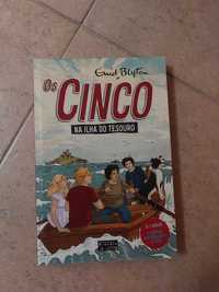 livro Os cinco na ilha do tesouro