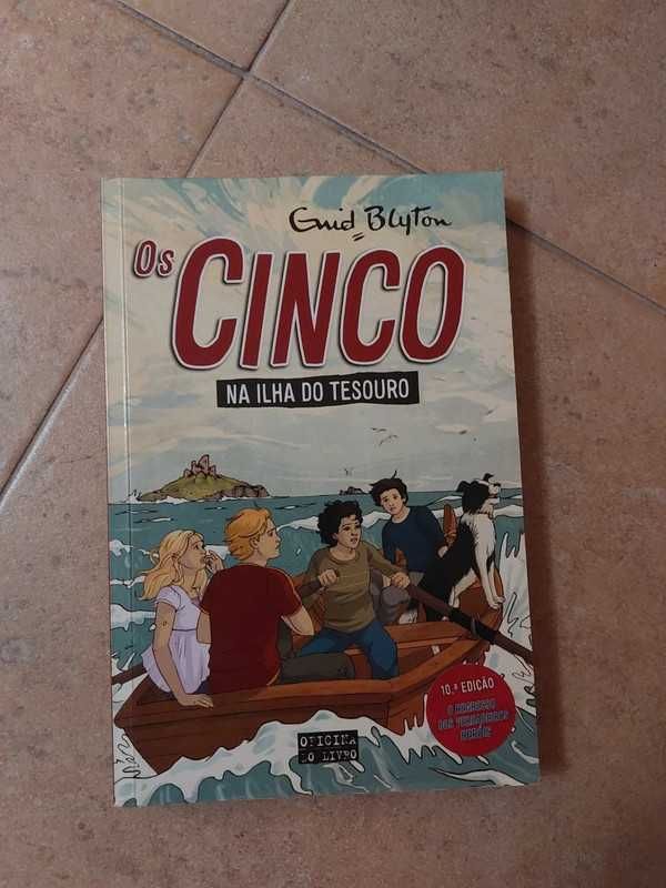 livro Os cinco na ilha do tesouro