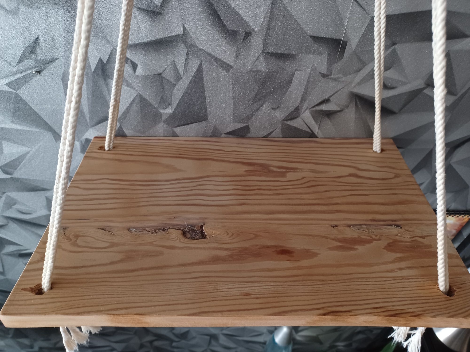 Półka wisząca na grubym sznurku 40 x 25,5 cm