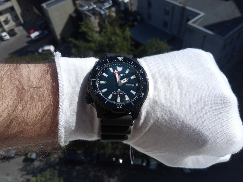 Японские механические(200м) дайверы Citizen NY0158-09L Сапфир РРЦ-$575
