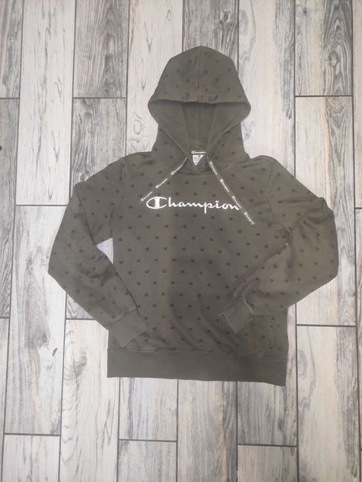 шикарная кофта champion зелёного цвета