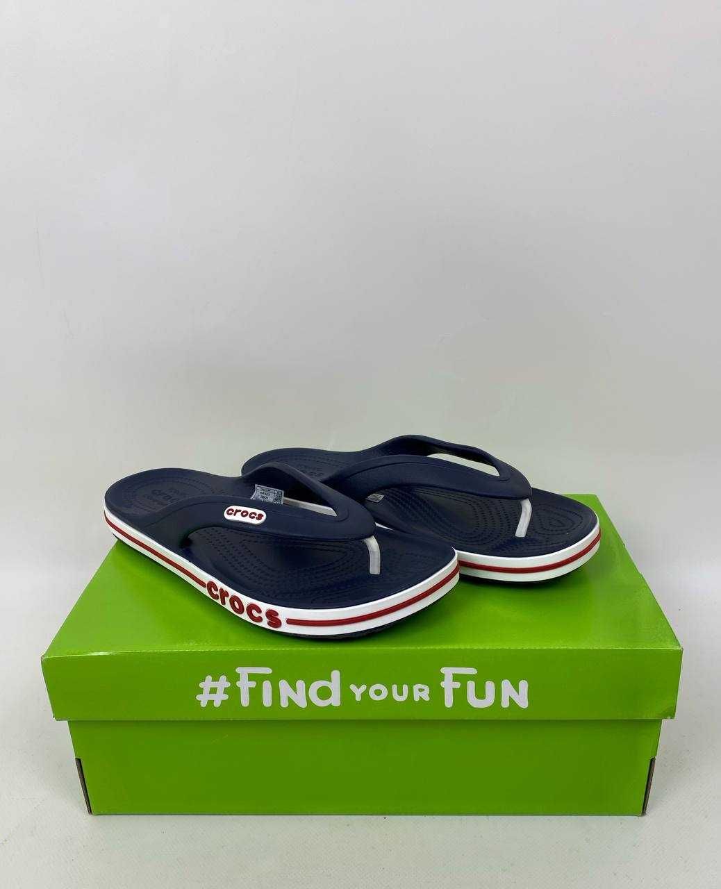 ОРИГІНАЛ! Crocs Bayband Flip Navy В'єтнамки крокс 36-44р