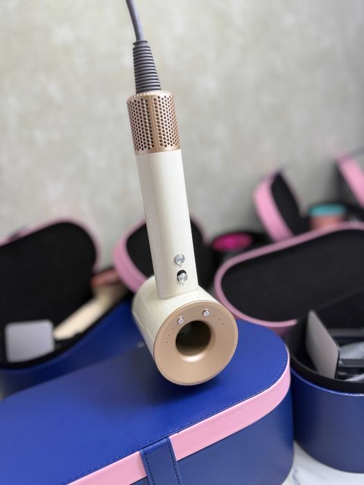 Фен-стайлер Super Hair Dryer 1600Вт з кейсом • Золотий колір
