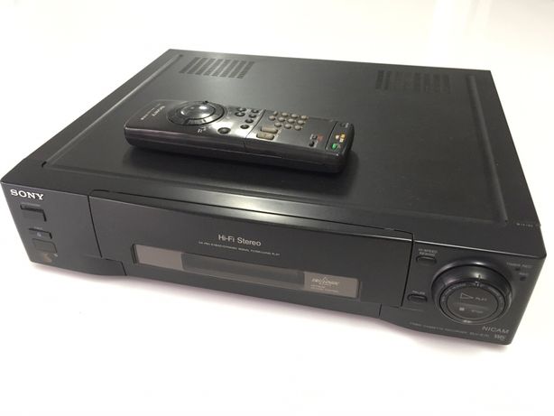 Video Gravador VHS Sony com comando