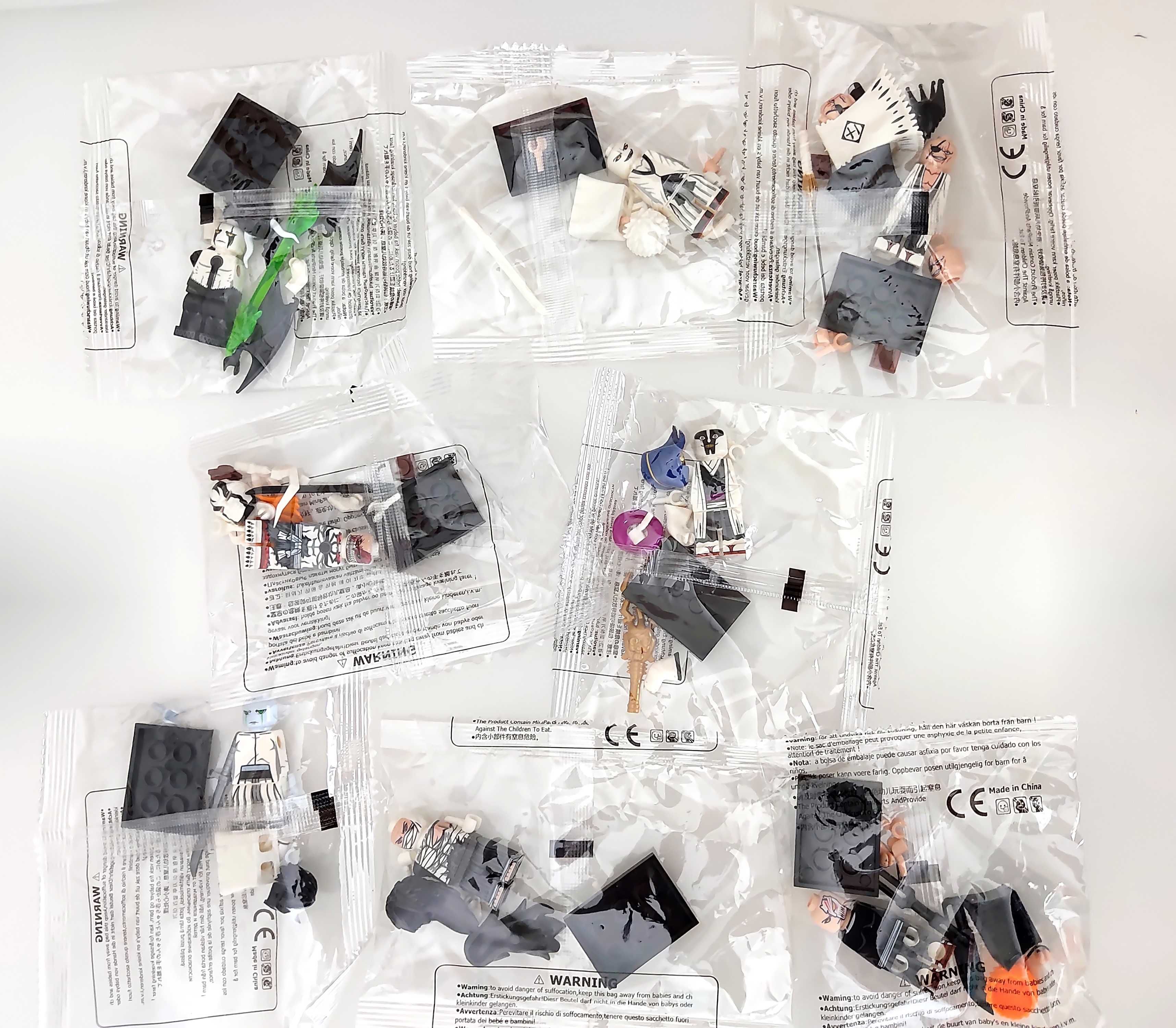 Coleção de bonecos minifiguras de Bleach nº4 (compatíveis com Lego)