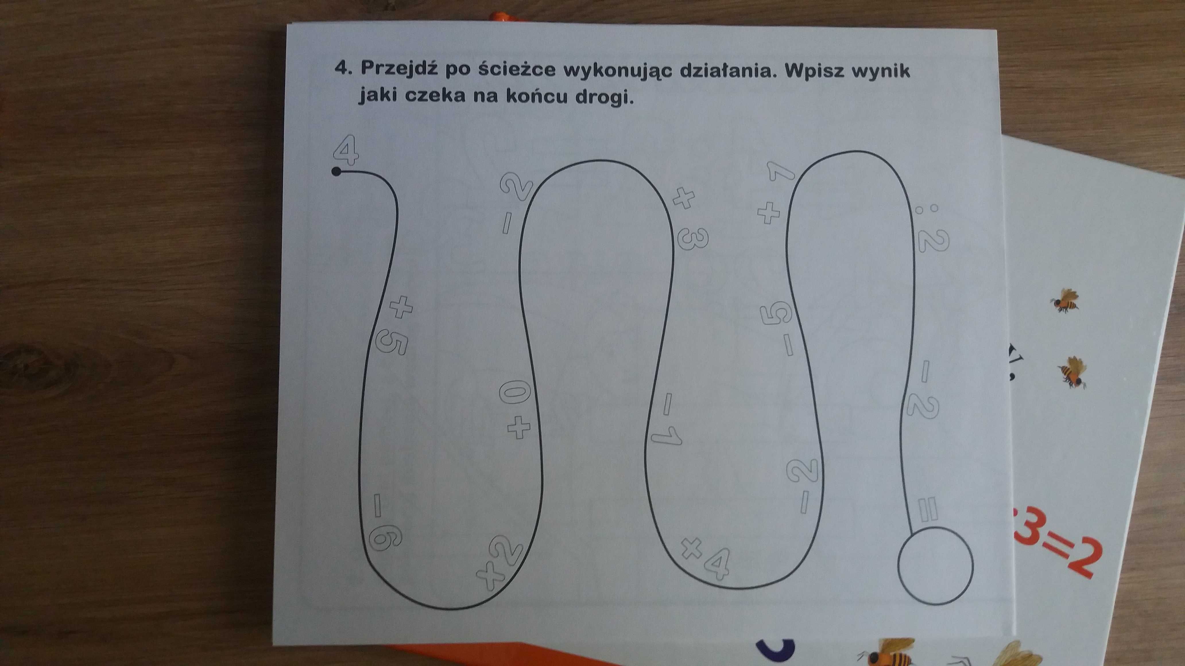 ABC uczę się 11szt Działania cyfry jak NOWE książki + karty edukacyjne