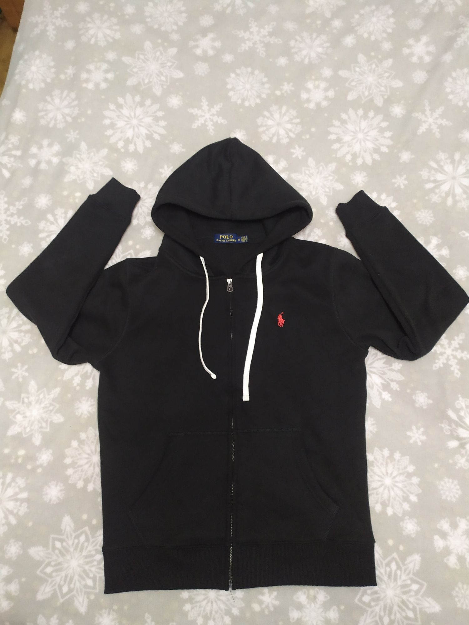 Czarna rozpinana bluza Polo