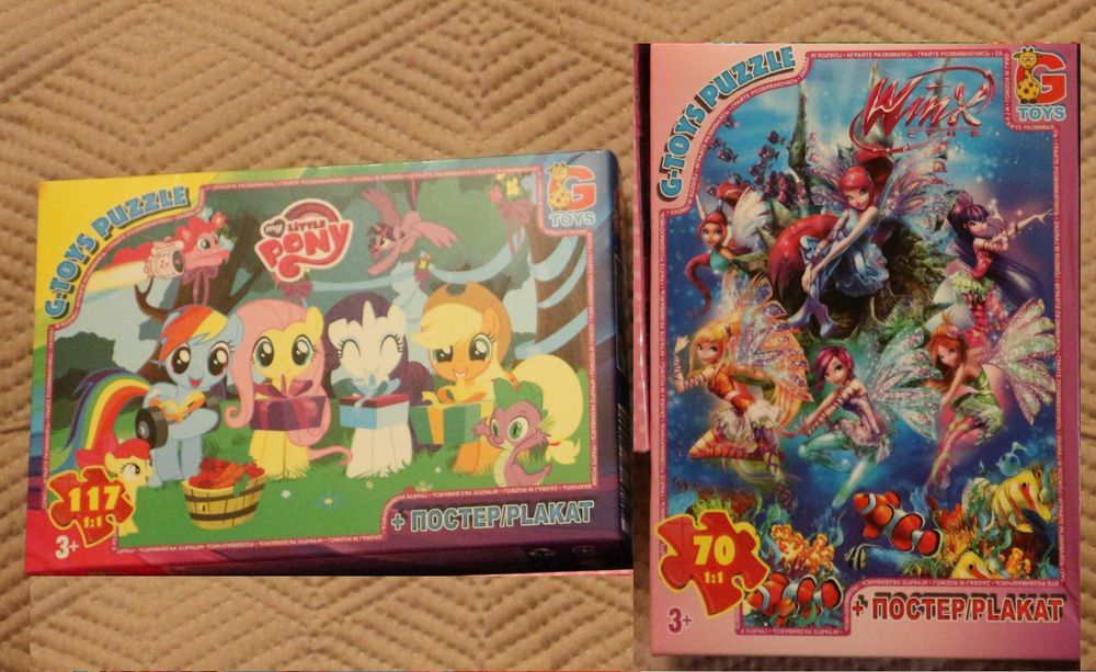 Пазли G toys my little pony, winx винкс, batman