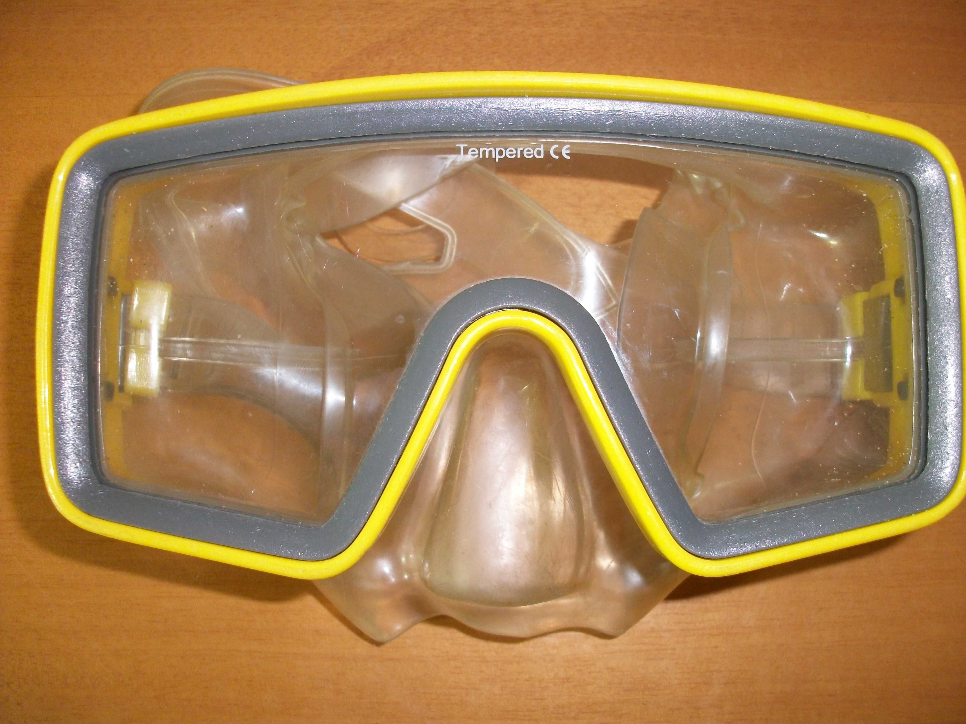 Óculos de mergulho subaquático de vidro temperado