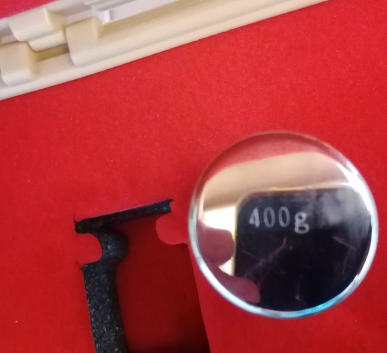 Pesos em aço cromado para calibração de precisão (balanças)