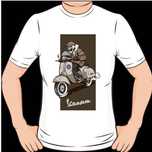Tshirt vespa scooter
