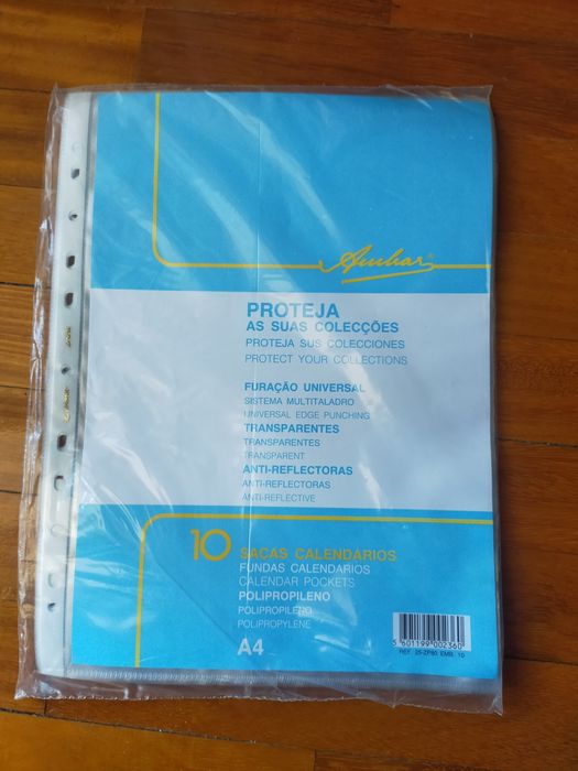Bolsas A4 para calendários cada pacote tem 10 bolsas