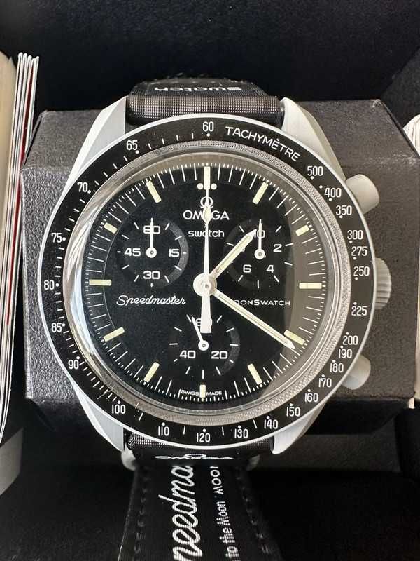 Omega x Swatch SO33M100 Księżyc - Stylowy Kosmiczny Design