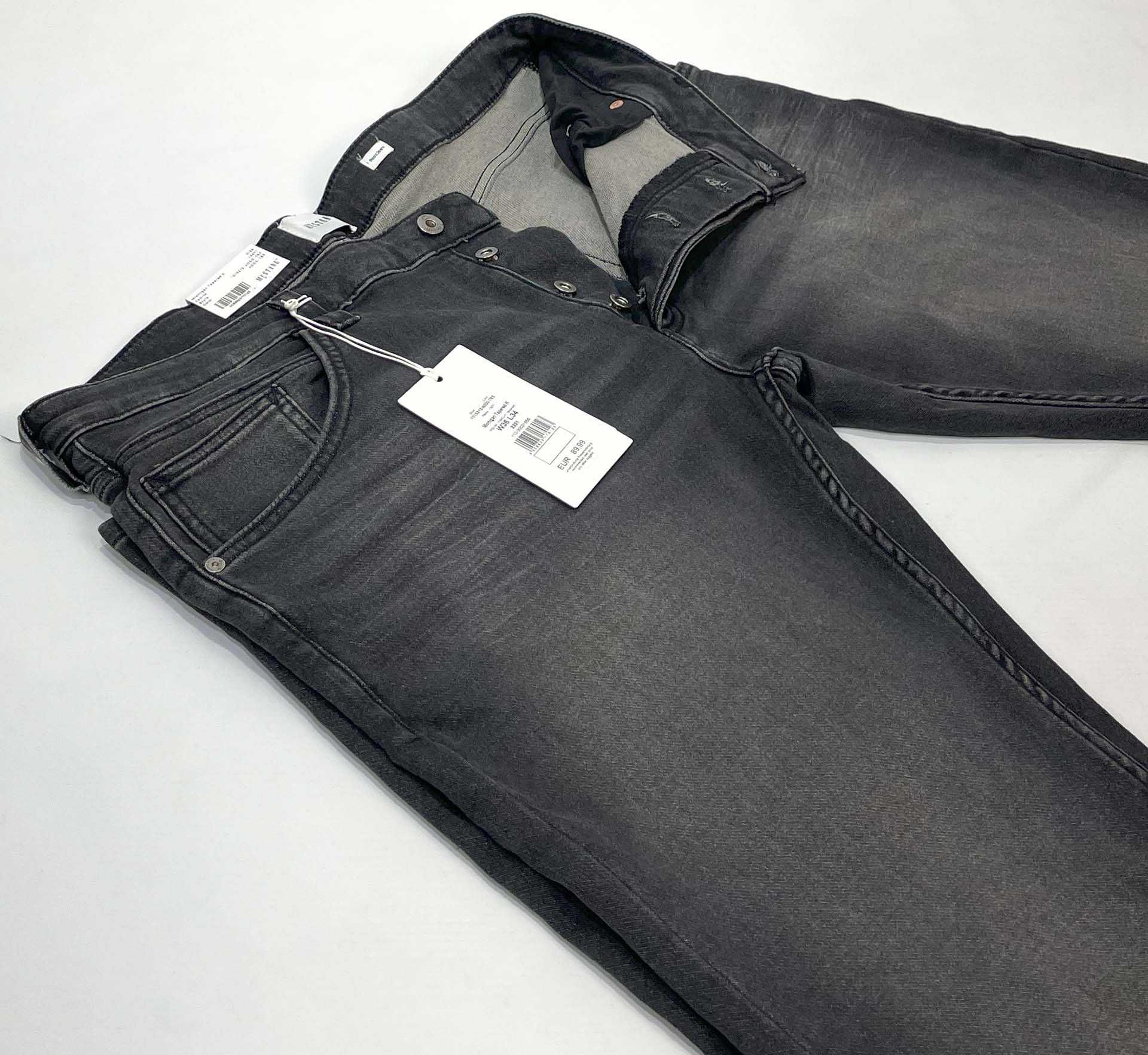 Spodnie męskie jeansy Mustang Michigan Tapered K 783 Grey W36 L34