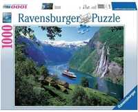 Puzzle 1000 Fjord W Norwegii, Ravensburger