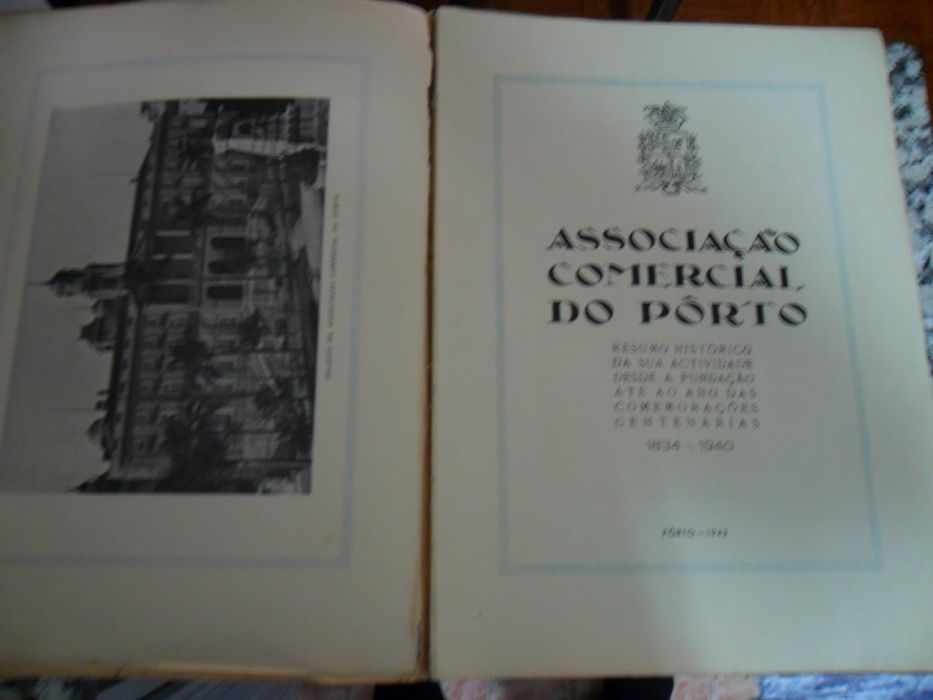 livro antigo Associação Comerciantes do Porto