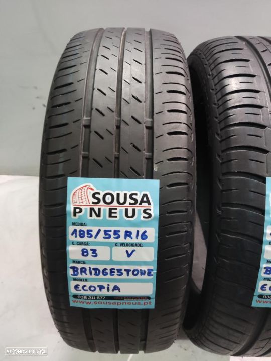 2 pneus semi novos 185-55r16 bridgestone - oferta dos portes