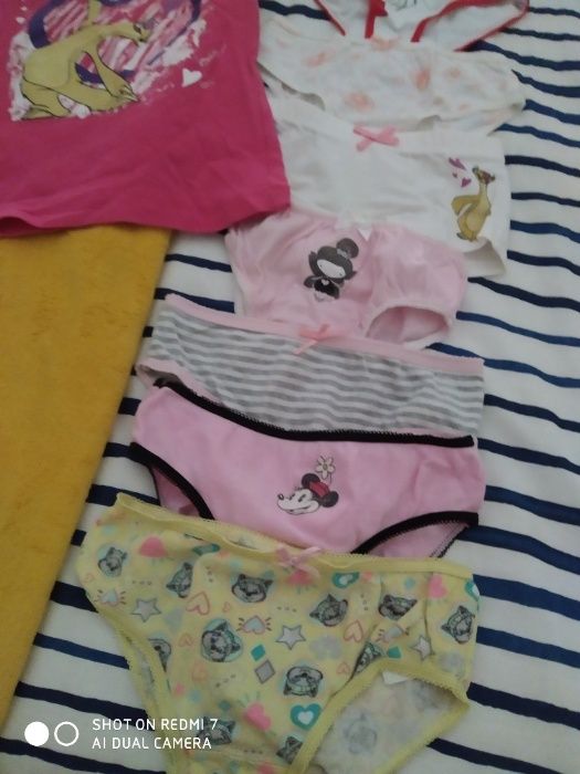 7 pares cuecas menina 2-4 anos (oferta Top)