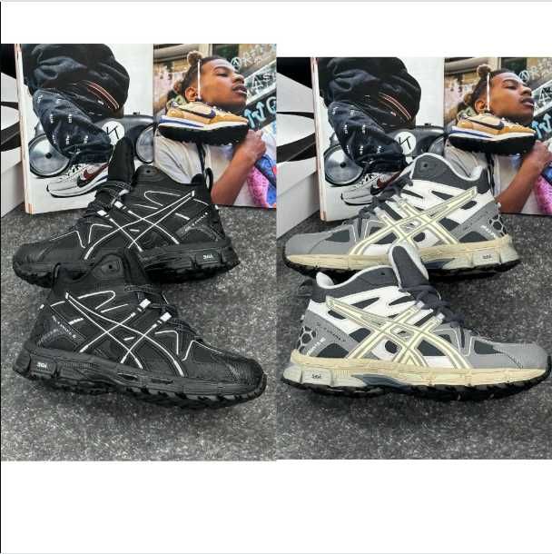 Кросівки зимові Asics gel kahana 8 Black White gore tex зимние