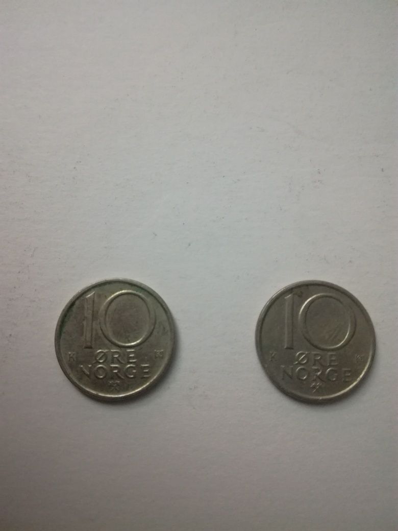 10 ore Norwegia 1987 moneta 1991