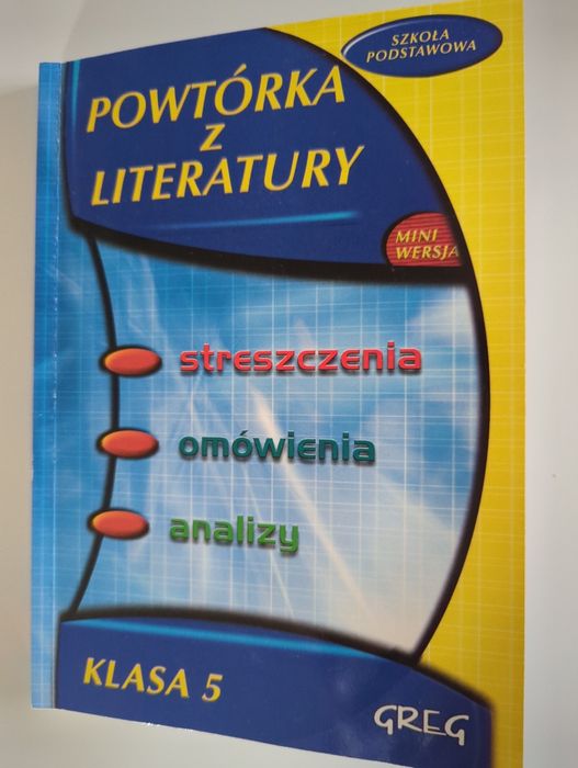 Powtórka z literatury klasa 5