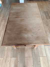 Stół drewniany dębowy rozkładany, klasyczny