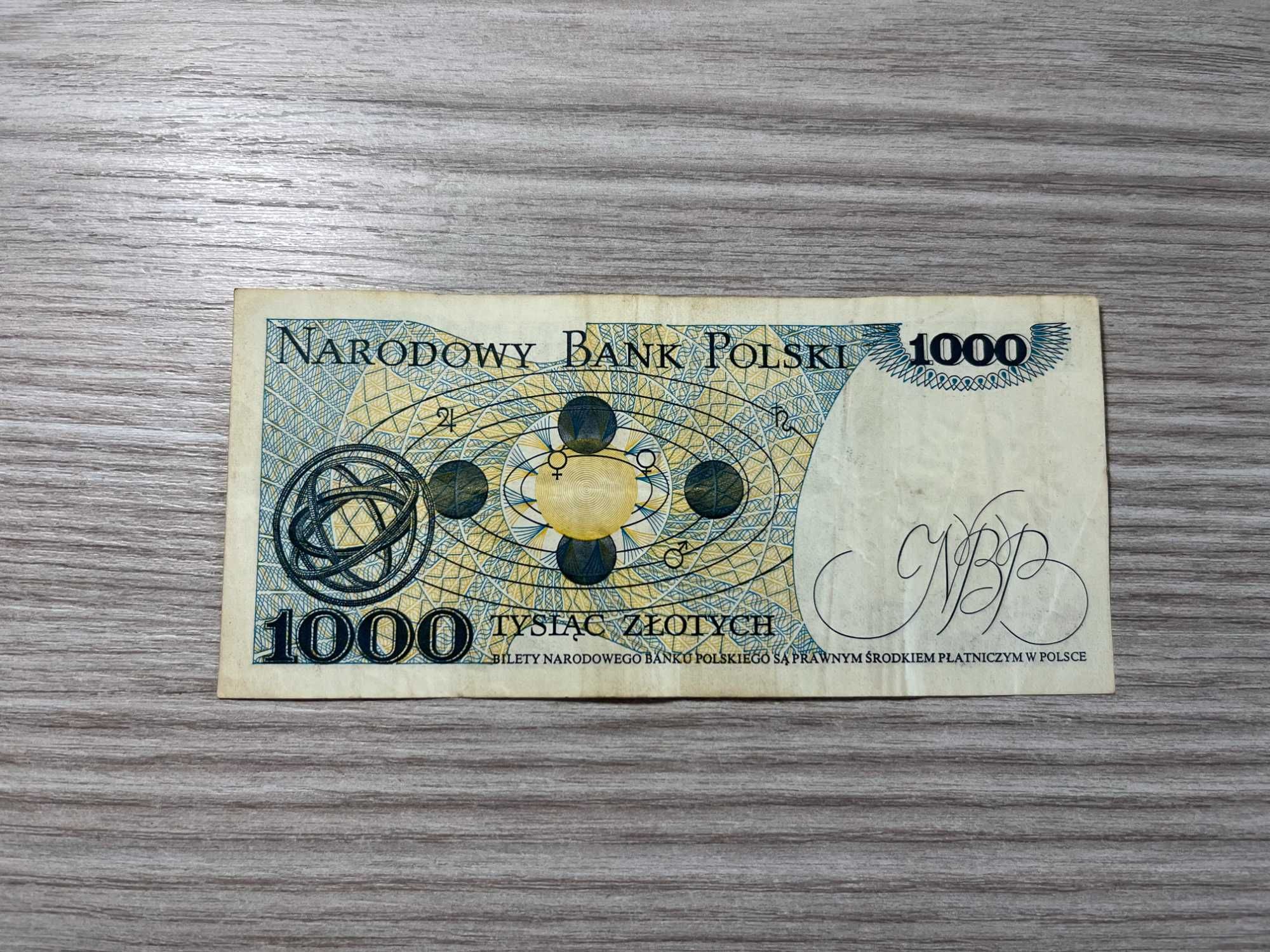 Banknot 1000 zł Mikołaj Kopernik 1982 r.