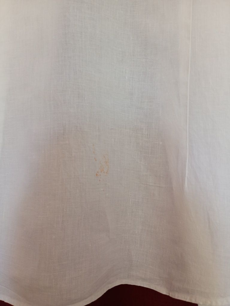 koszula męska lub unisex biała 100% lniana premium ,lato,wakacje