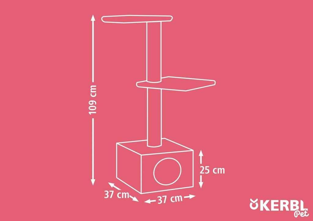 Drapak dla kota Venus, 109 cm, brązowy, Kerbl- NOWY za 50 %
