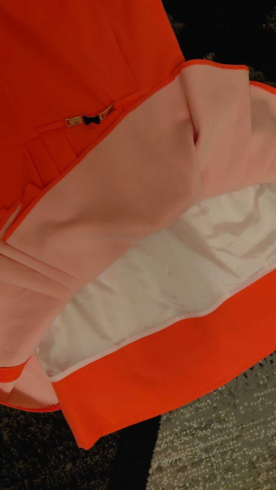 Sukienka w kolorze pomarańczowym, rozmiar 40 (L)