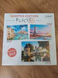 Puzzle Places 3in1 Trefl  Nowe