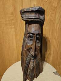 Drewniaga figurka/świecznik Żyd