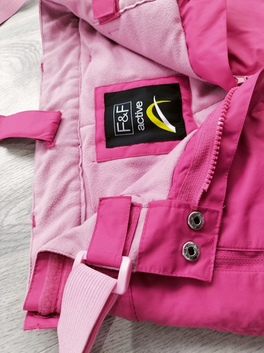 Różowe spodnie narciarskie 116cm