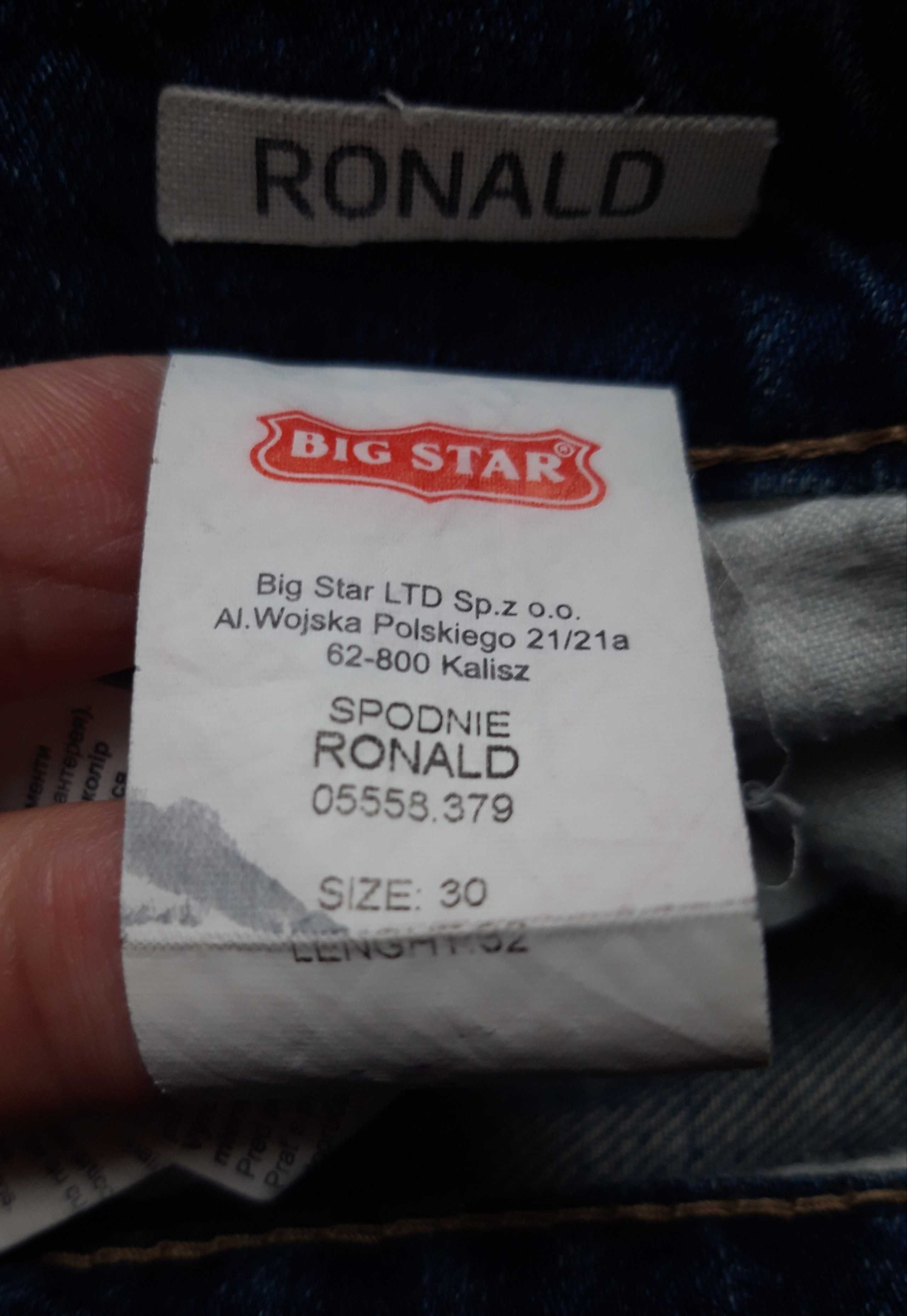 BIG STAR rozm 30/ 32 jeans jeansy męskie młodzieżowe klasyczne