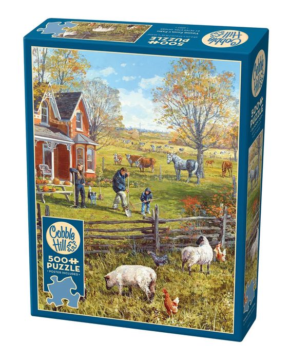 Puzzle 500 Rodzinna farma 113579. Cobble Hill