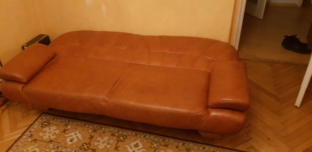 Sofa skórzana stan dobry prawdziwa skóra