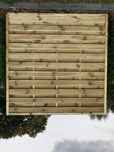 Płot Drewniany Ogrodowy 180x180 cm Płoty Pergole Na Lata LUX01