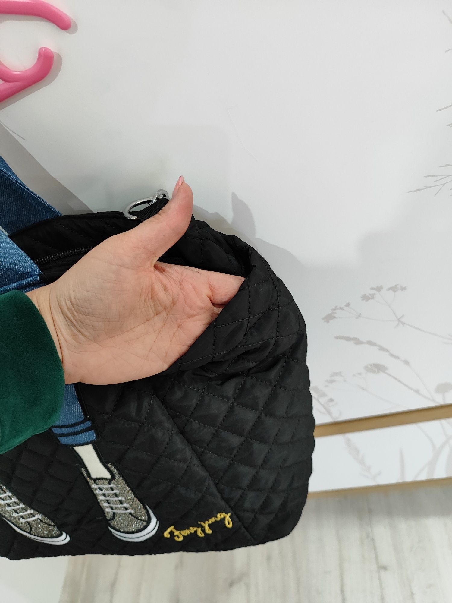 Torba shopper z trampkami