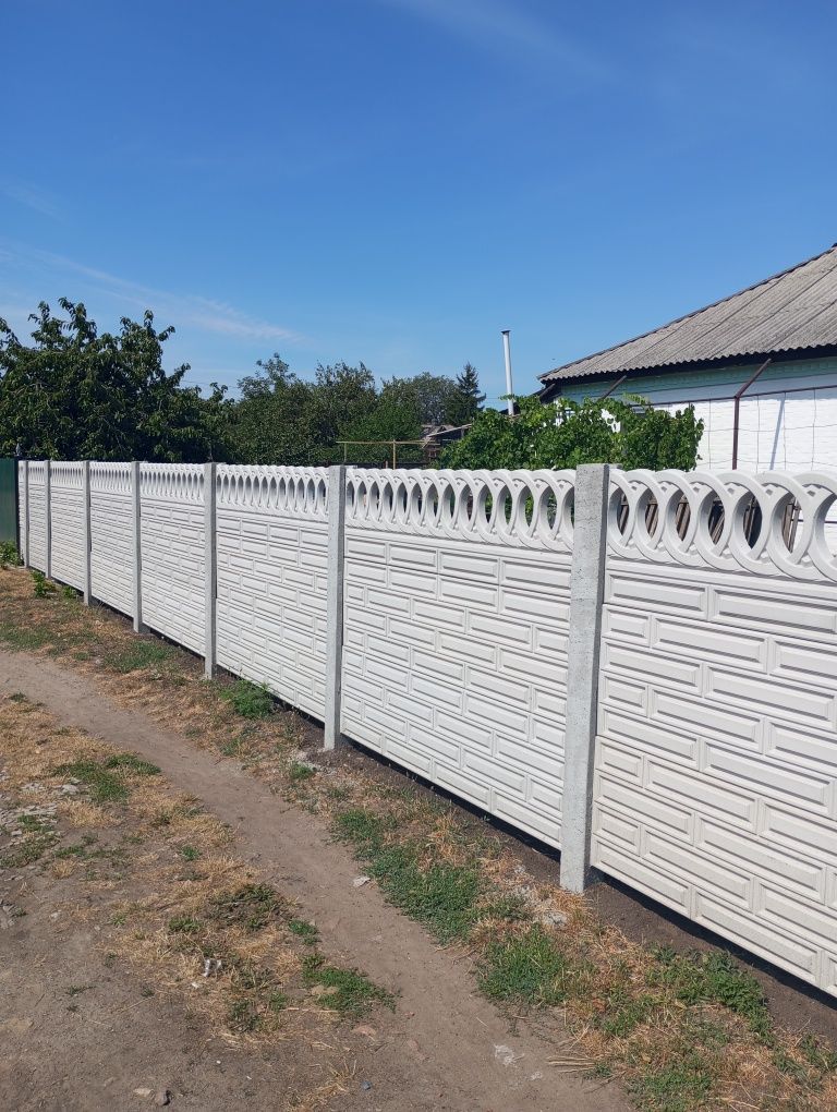 ЄВРОПАРКАН  ЄВРОЗАБОР ГЛЯНЦЕВИЙ Паркан  Вироби з бетону  Плитка