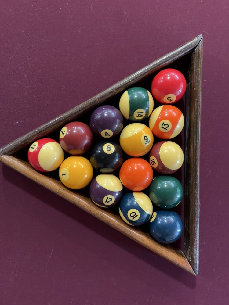 Mesa Snooker Madeira Maciça c/ Pano Novo (sem entrega)