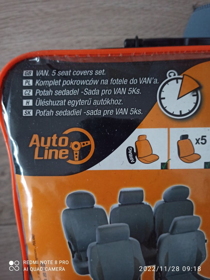 Komplet pokrowców na fotele do VANa