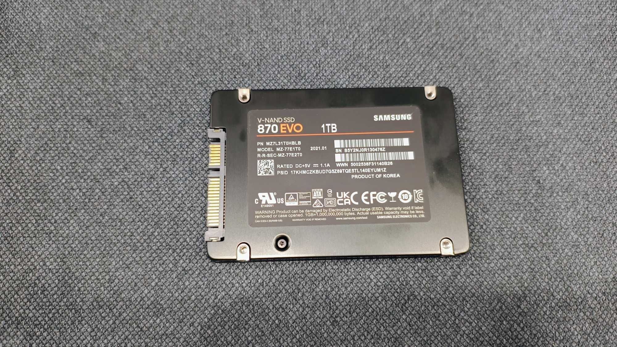 SSD диск Samsung 870 Evo-Series 1TB 2.5" SATA III V-NAND