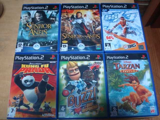 lote 8 jogos originais o senhor dos aneis as duas torres  ps2