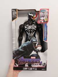 Nowa duża figurka Avengers Venom czarny 30 cm dźwięk światło