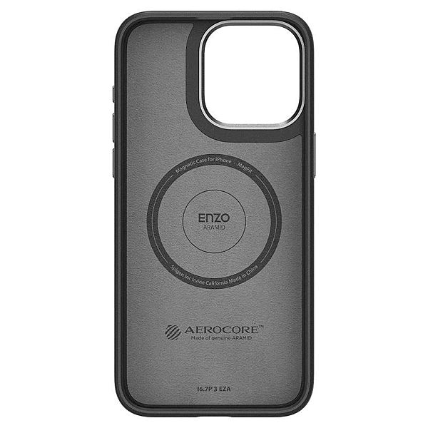 Etui Spigen Enzo Aramid Mag z MagSafe na iPhone 15 Pro Max - matowo-cz